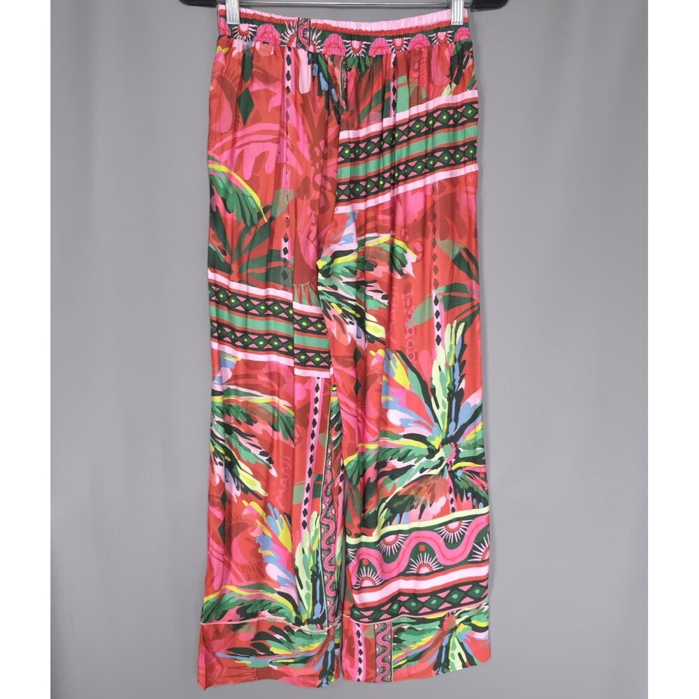 MAAJI Women's New Pants Shirt Pijama Set SMALL Floral Wide Leg PT1031ZPS537SM - Picture 13 of 16